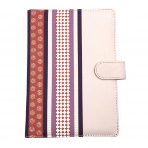China B5 PU Leather Business Pink Hardcover Notebook 4C Buckle Closure With Notepad Phone Holder supplier