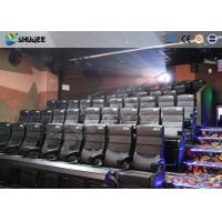 Amusement Park 4D Movie Theater With Electric System / 4D Cinema Chairs