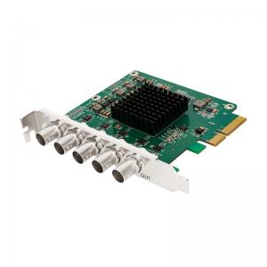 Professional 1080P60 Live Streaming Video Capture Card with 4 SDI Inputs and 1 Output
