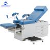 China 2 Function Medical Obstetric Exam Couch Manual Hospital Delivery Operation Gynaecological Table With Cabinet wholesale