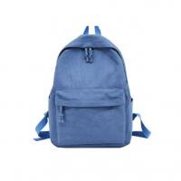 China Custom Smell Proof School Canvas Backpack White Khaki Blue Black With Logo on sale