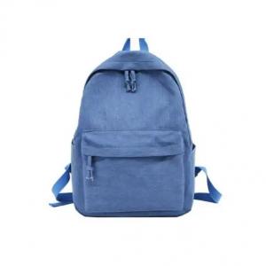 China Custom Smell Proof School Canvas Backpack White Khaki Blue Black With Logo supplier