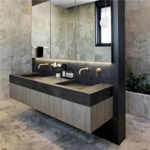 Single Sink Vanity Mirror Solid Wood Bathroom Vanity OEM ODM