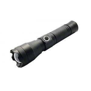 China 10W LED Flashlight Aluminum P50 18650 Lithium Battery 4.3x16.6(18.4)Cm 800lm Rechargeable LED Flashlight Torch supplier