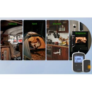 China スマートWiFiポータブル炭素一酸化物検出器アラーム - 2.4GHzWiFiとアプリ制御,電気化学センサー,音光アラーム,高感度 wholesale