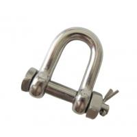 China Polished Finish OEM 304 316 Stainless Steel Us Bolt Type Chain Shackle D Shackle on sale