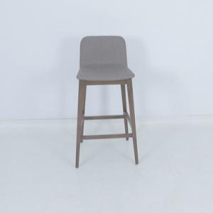 High Density Sponge Wrapped Upholstered Bar Stool Chair For Apartment