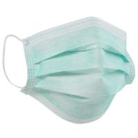 China High filtration 3 Ply Disposable Mask / Disposable Green PP Face Mask on sale