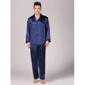 Setnotch Mens Sleepwear Silk Warm Winter Mens Pyjamas Pjs Lounge