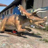 China Jurassic World Dinosaur Theme Exhibitions Realistic Animatronic Dinosaur Triceratops Model on sale