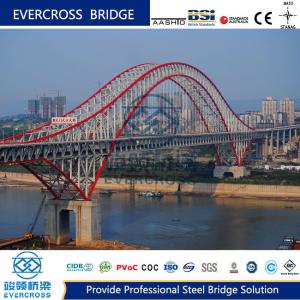 Permanent Steel Arch Bridge Prefab Steel Bridges With High Strength