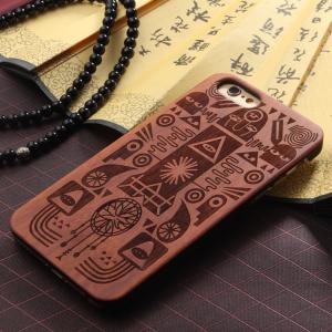 China Real Solid Wood Grain iPhone 7 Case with Hard Crafted PC Material supplier