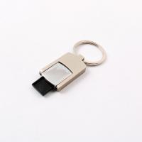 China 2.0 Metal USB Flash Drive UDP Flash Chip Silver Body With Keyring on sale