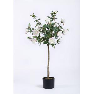 China Rosa Artificial Flower Tree , Artificial Flower Plants Indoor Decor Eco Friendly supplier