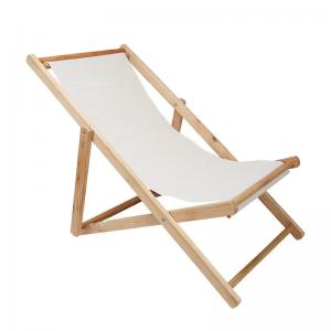 China Outdoor Camping Leisure Picnic Bamboo Chair Adjustable Wooden Chair Garden Folding Chair supplier