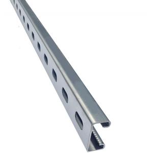 Slotted Silver C-Shaped Steel Channel Pre-Galvanized Easy Installation for B2B Buyers