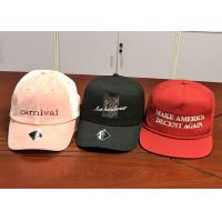 China Wholesale cotton twill make America great again red custom logo color baseball hats caps on sale