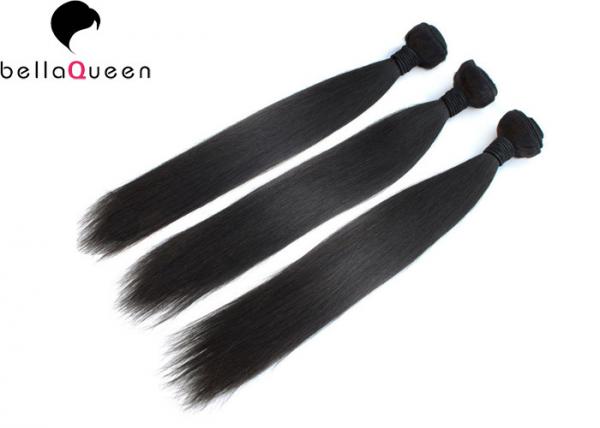 Grade 6A Virgin Remy Human Hair Extension for Black Women , Straight Human Hair