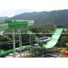 China Customized Water Park Equipment Exciting Swwiming Pool Fiberglass Waterslides For Adults wholesale