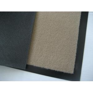 China Beveled edging lies flat napping beige, brown Polypropylene Door Mat / mats supplier