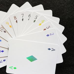 High Grade Laser Hot Stamping Waterproof Poker Flash Game Card Holographic Foil