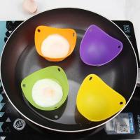 China Multicolor Silicone Kitchen Utensils Reusable , Odorless Silicone Egg Poacher Cups on sale