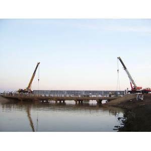 China 一時的のためのプレハブの鋼鉄ガード橋具体的なデッキ supplier