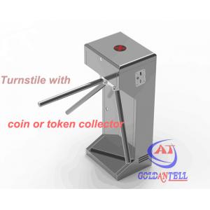 China Half Height Coin or Token Operated turnstile entrance gates for Swimming Pool Entrance supplier