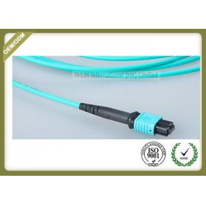 China OM3 12 Core Optical Fiber Jumper For Industrial Automation / Control Bus System wholesale