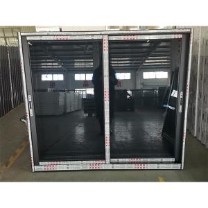 China Tempered Glass UPVC 60x60 Sliding Window For Office Custom supplier