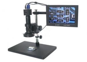 China VGA Industrial Camera Microscope Digital 21MP 16M 5M WIFI 52 LED Ring Lights on sale 