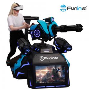 China Hot selling gatling gun shooting arcade game machine virtual reality 9d VR walker shooting 9d vr standing platform supplier
