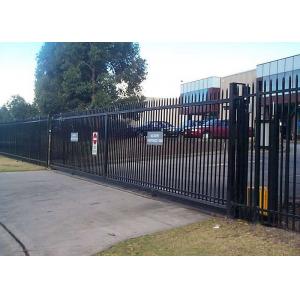 China 72'' Powder Coated Wrought Iron Fence Low Maintenance With Strong Plasticity supplier