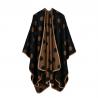 Wholesale 50%polyester and 50% acrylic fashion dot design lady shawl