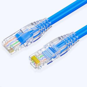 China 100W PoE+ RJ45 Cable Ethernet Cat6 , Blue Cat6 Gigabit Ethernet Cable supplier