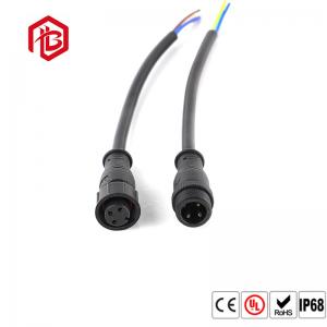 China LED Display 4 Pin M15 PVC Watertight Wire Connector supplier