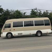 Japanese Used Toyota Coaster luxury small bus 30 seats diesel engine used mini passenger bus good condition for sale