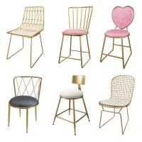 China Contemporary Metal Dining Chairs , Restaurant Style High Back Chair on sale