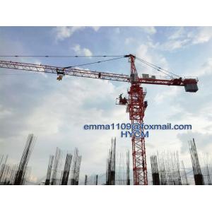 China QTZ100 Topkit Tower Crane 8 tones Load 56m Boom 1.4t Tip Load In Russia supplier