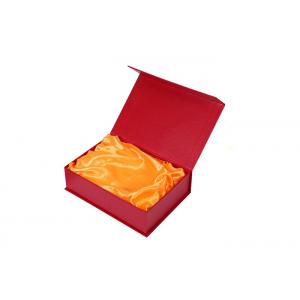 Customized Decorative Packaging Box Packing Cloth Rigid Lid / Base With Magnetic Closure
