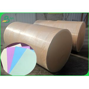 China 20Lb 80gsm Light Pink Blue Solid Color Woodfree Offset Printing Paper supplier