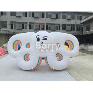 PVC Tarpaulin Inflatable Cartoon Characters , Digital Printing Blow Up Butterfly Wing Model With LED Light