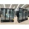 Upright Triple Glass Door Freezer Merchandiser In Matt Black