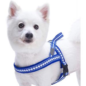 Stylish Dog Harness Leash 3M Reflective Neoprene Soft Polyester Webbing