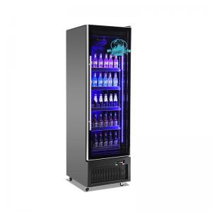 China Customized Wine Display Cooler , Stainless Steel Wine Refrigerator With Led Lighting supplier
