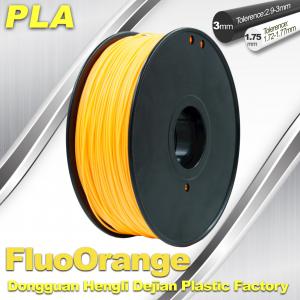 China Eco Friendly PLA  Fluorescent  Filament 1.75mm / 3.0mm 3D Printing Filament supplier
