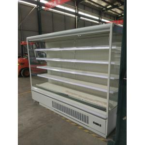 Supermarket Meat Cold Mobile Fridge Freezer With Multi Deck Shelf And LED Light