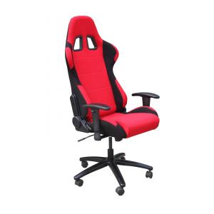 China Comfy Colorful Leather Adjustable Office Chair With Spray Painting Feet SGS supplier