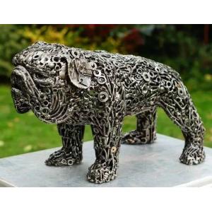 White Metal Abstract Sculptures Animal Abstract Ornaments
