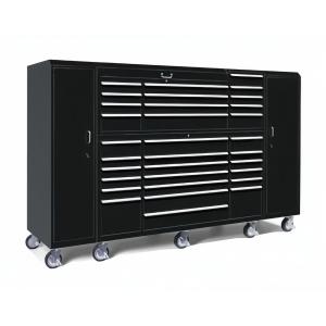 Acceptable OEM ODM Black Blue Rolling Tool Box with Trolley and Large Metal Tool Cabinets